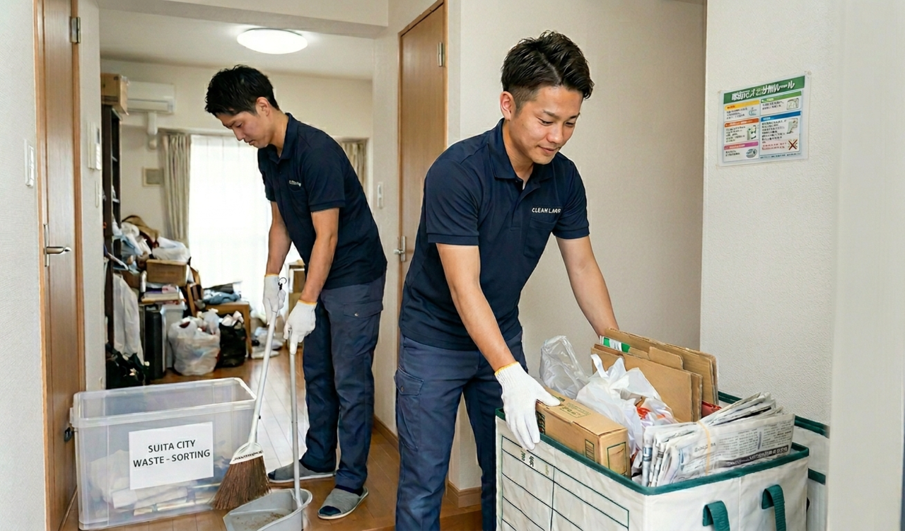 吹田市　ゴミ屋敷　お片付け　対応エリア