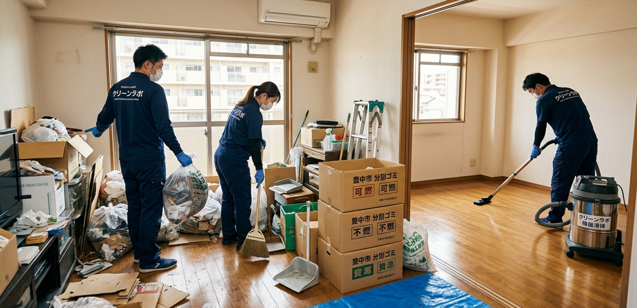豊中市・吹田市ゴミ屋敷片付け専門クリーンラボ