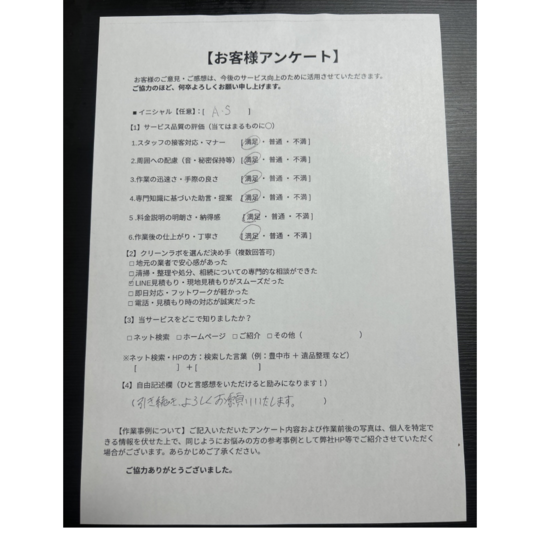 豊中市上野東のマンション退去に伴う残置物撤去事例 - ゴミ屋敷片付け 